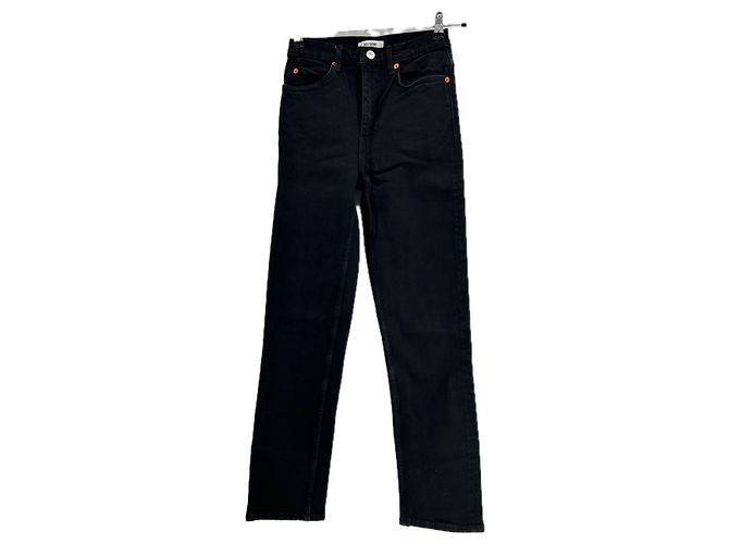 Jeans Re/Done neri in cotone taglia 25 Nero