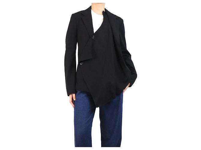 Y'S Schwarze leichte Jacke - Größe UK 10