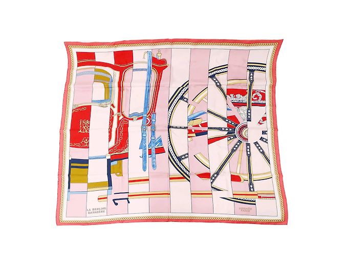Berline Hermès Cachecol de seda rosa Hermes