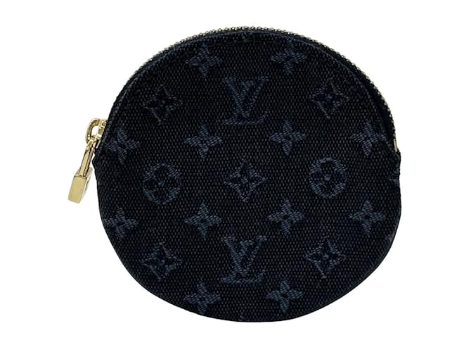 Louis Vuitton Monogram Mini Pouch Blue Cloth  ref.2240339