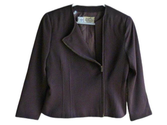 Hermès Brown Wool Jacket