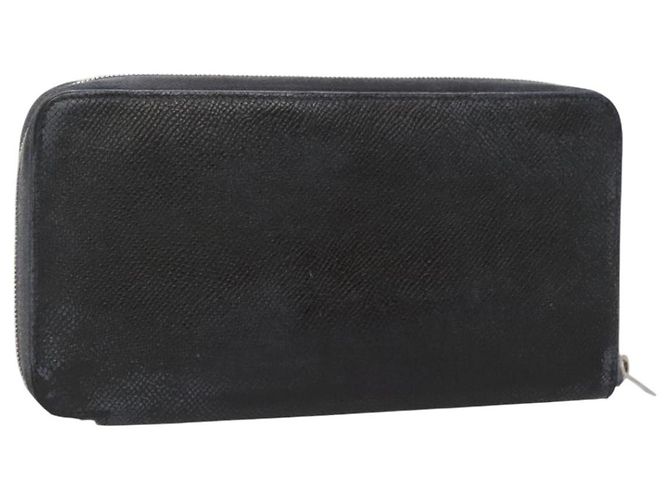 Hermès HERMES Long Wallet Leather Navy Auth bs25774 Navy blue