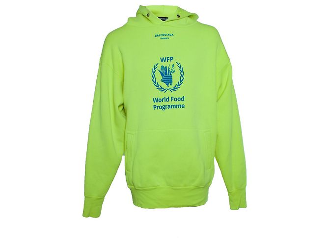Sudadera neón amarilla del programa de alimentos Balenciaga Amarillo