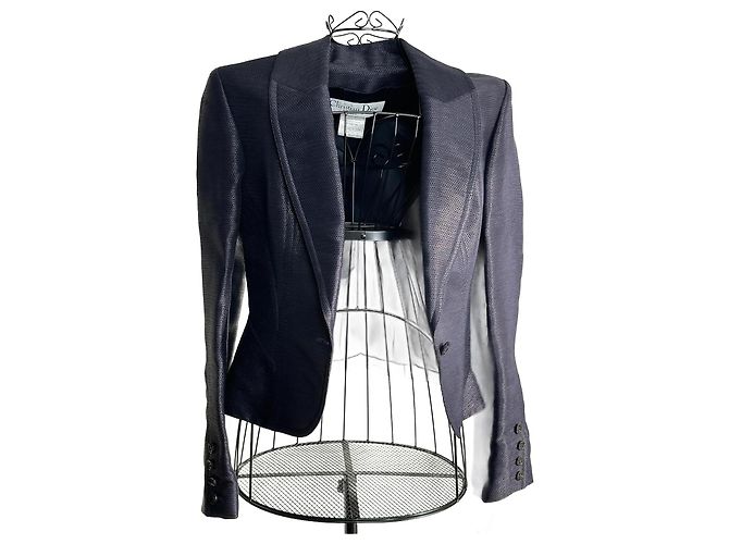 Short jacket/ navy blue blazer Christian Dior size 42