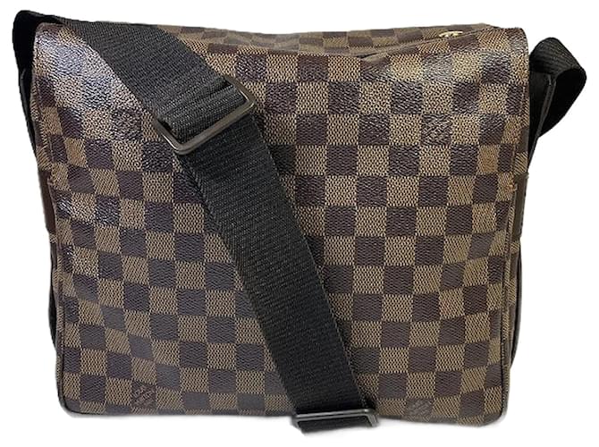 Louis Vuitton Naviglio Damier Shoulder Bag Brown Cloth  ref.2240702
