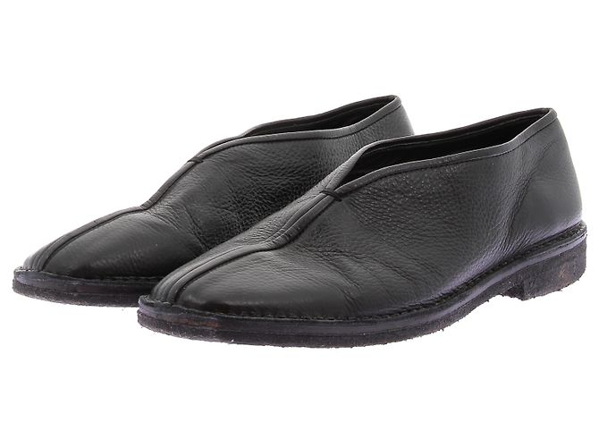 Lemaire Mocasines negros de cuero