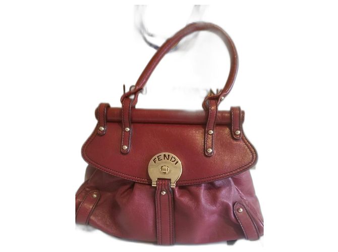 Fendi Chef Handtasche aus rotem Leder