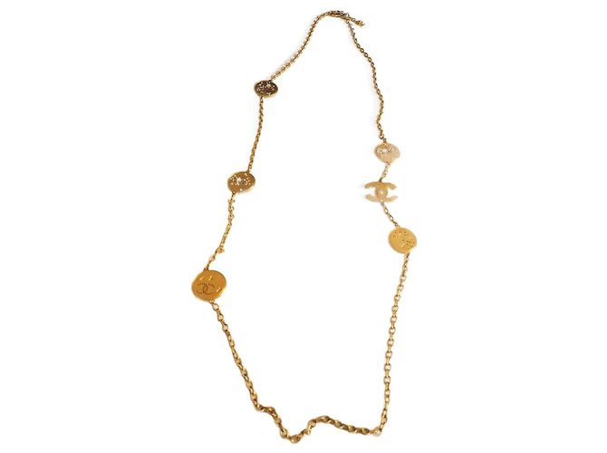 Chanel CC Halskette Gold Metall Golden