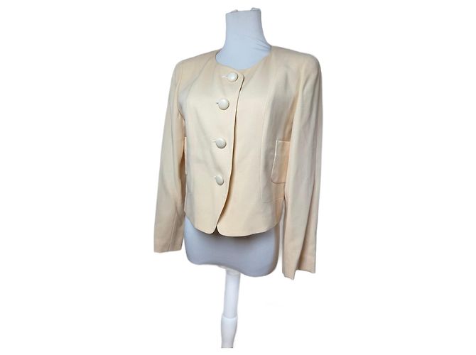 Giacca in seta vintage Balenciaga beige M
