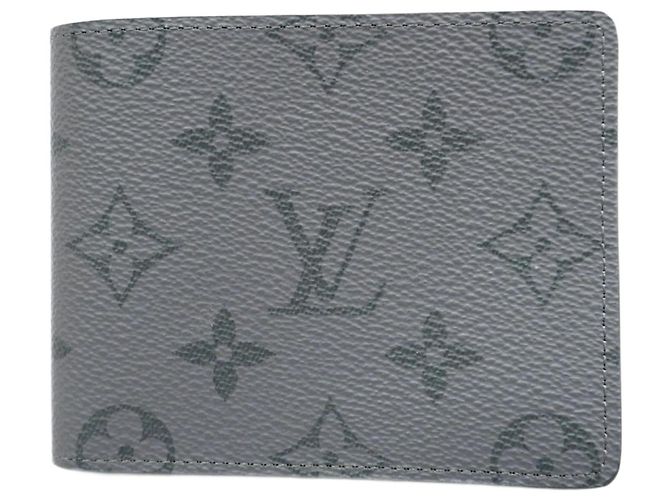 Slender Louis Vuitton Monogram Eclipse Reverse Bill Wallet Brown