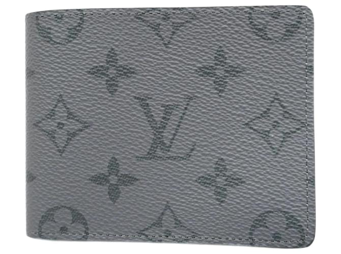 Slender Louis Vuitton Monogram Eclipse Reverse Bill Wallet Brown  ref.2242292