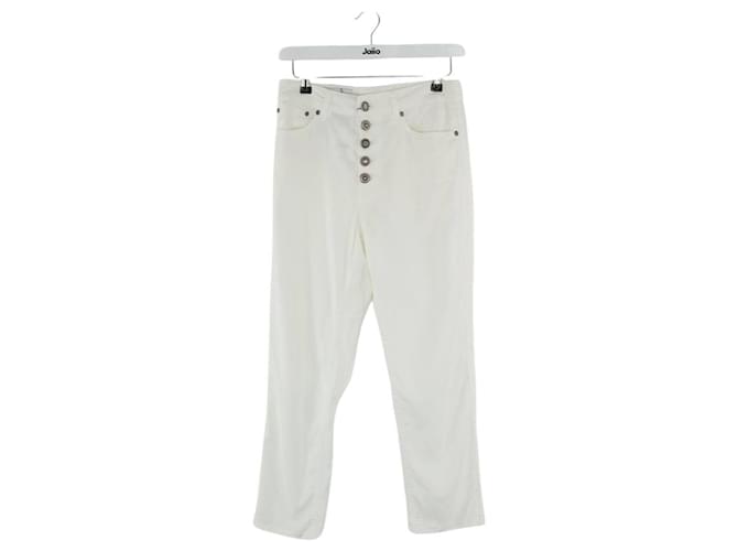 Autre Marque White straight pants Synthetic  ref.2243010