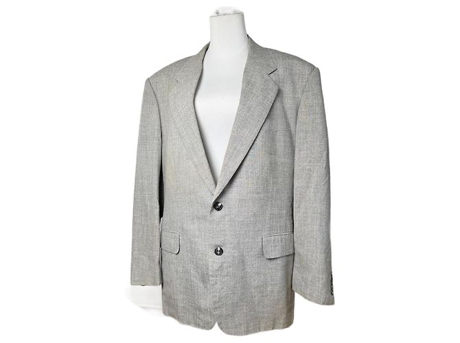 Vintage Dior wool blazer L grey