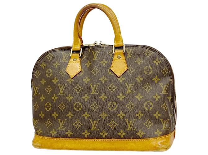 Louis Vuitton Monogram Alma Handbag Brown  ref.2243599