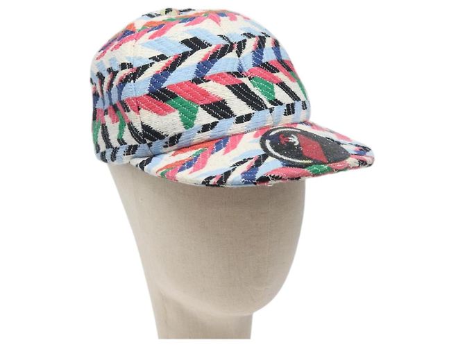 Chanel Cappellino Airline in Cotone Multicolore CC Auth BA2344