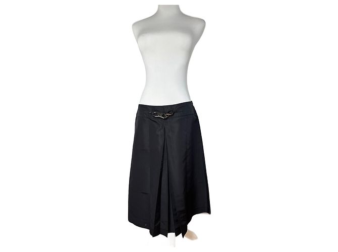 Céline Vintage Celine Polyesterrock schwarz 40