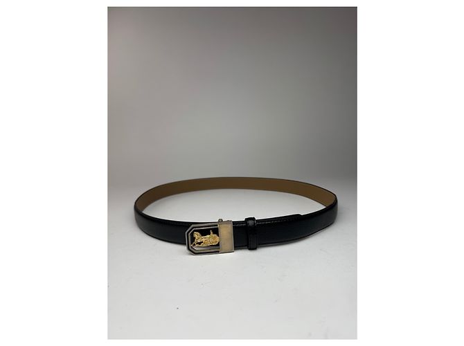 Céline Vintage Celine Ledergürtel schwarz