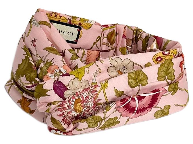 Fascia per capelli in seta Flora per donne Gucci