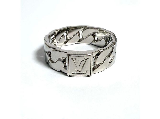 Louis Vuitton Men's Ring LV Mosaic Chain