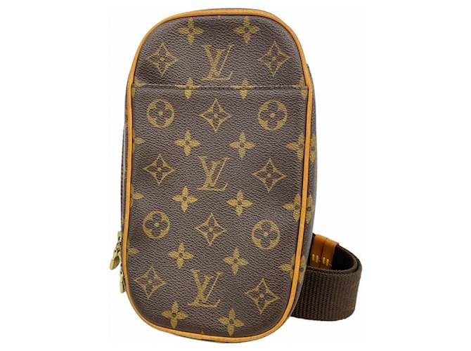 Louis Vuitton Monogram Pochette Ganjou Sling Bag Brown  ref.2245476