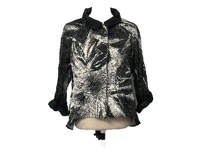 Miu Miu abstract pattern jacket Black