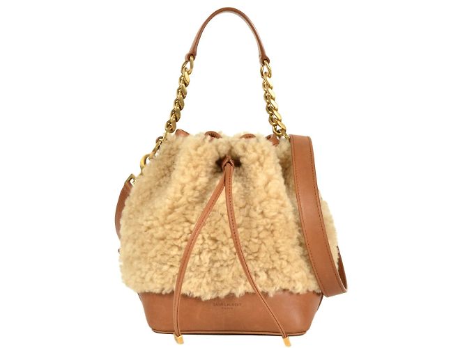 Bolsa de mão Saint Laurent Emmanuel Bege