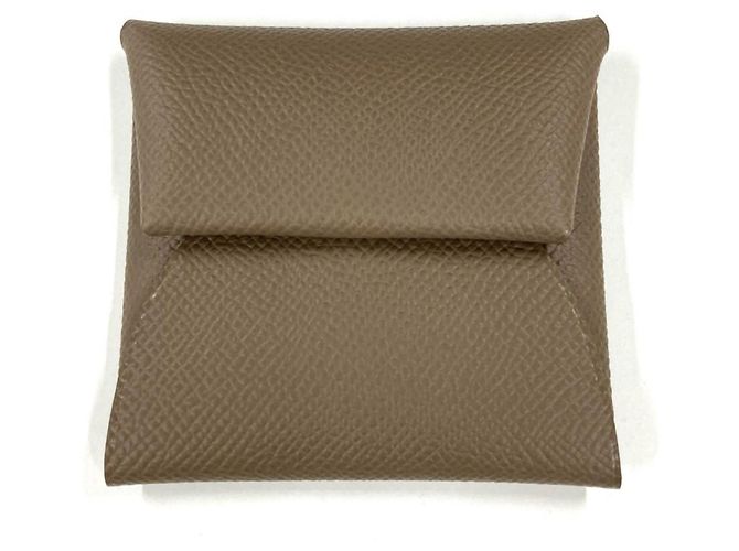Hermès Hermes Bastia Coin Case in Epsom Leather Brown Taupe
