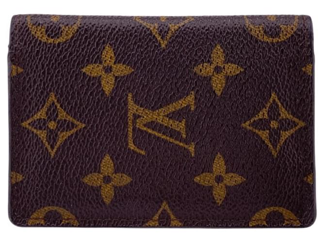 Organizer Louis Vuitton Monogram Card Wallet Brown Patent leather  ref.2246196