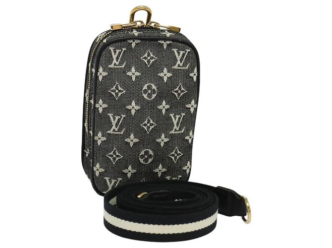 LOUIS VUITTON Monogram Mini US Digitale Tasche Schwarz M92066 LV Auth 123305
