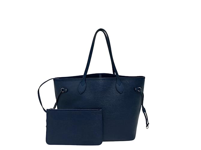 Louis Vuitton Neverfull MM Epi Handbag Navy blue Leather  ref.2246591