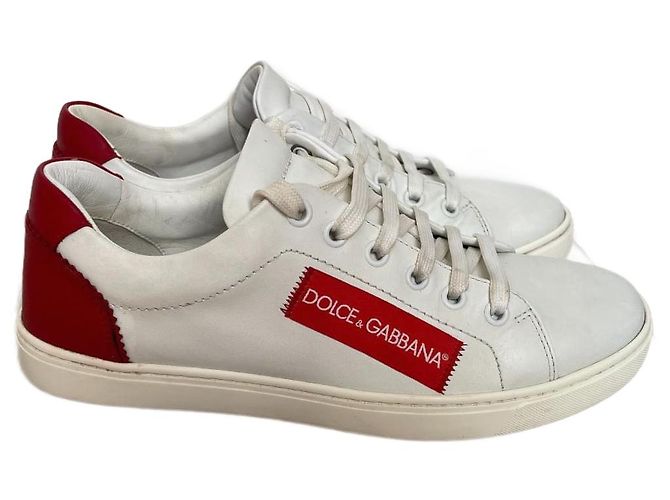 Dolce & Gabbana Ledersneaker weiß