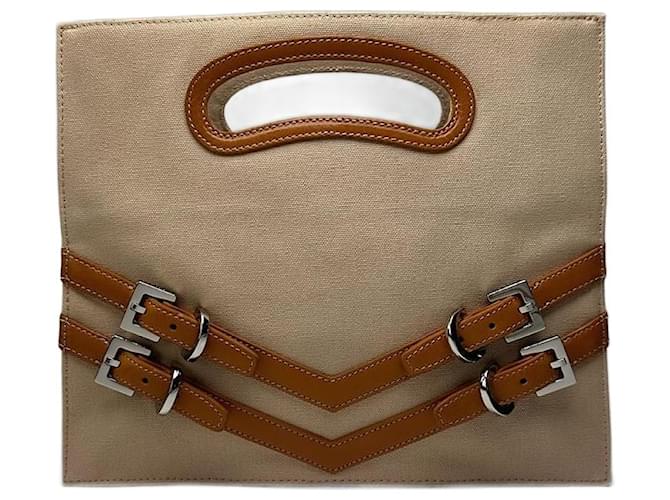 Yves Saint Laurent Vintage YSL Baumwolltasche beige 