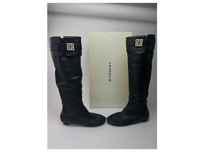 Vintage Givenchy Leather boots black EU38