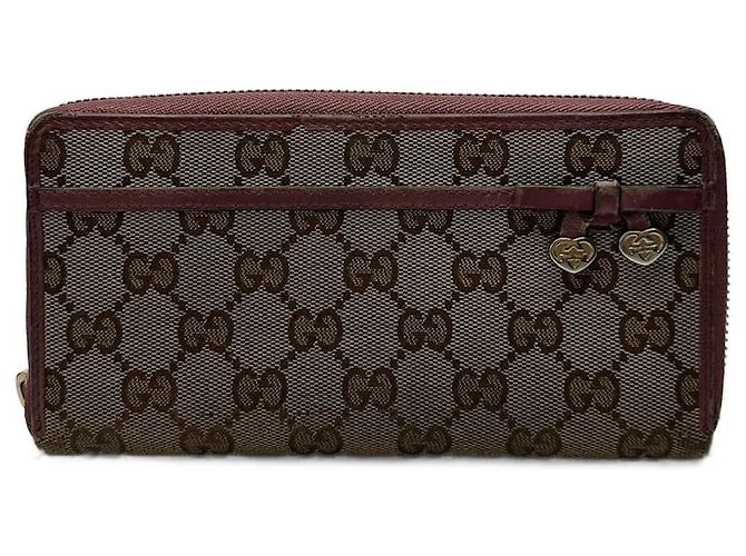 Vintage Gucci Monogram Wallet beige pink