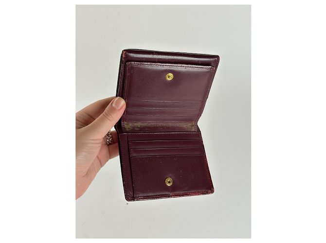 Vintage Givenchy Patent Leather Wallet purple