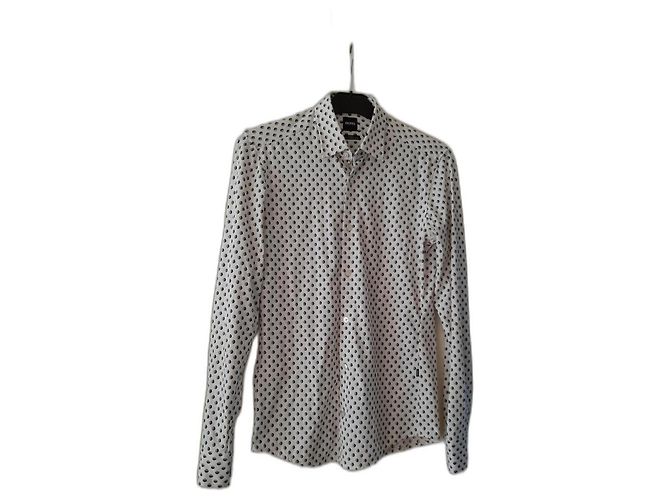 Camicia Hugo Boss Slim Fit Bianca Bianco