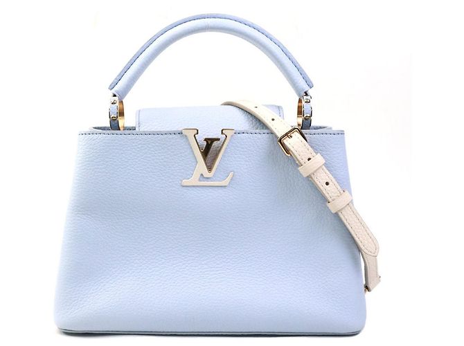 Bolsa Capucines BB Louis Vuitton Cru Roxo