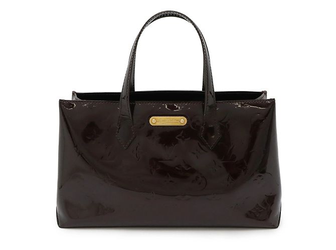 Borsa Louis Vuitton Monogram Vernis Wilshire PM Bordò