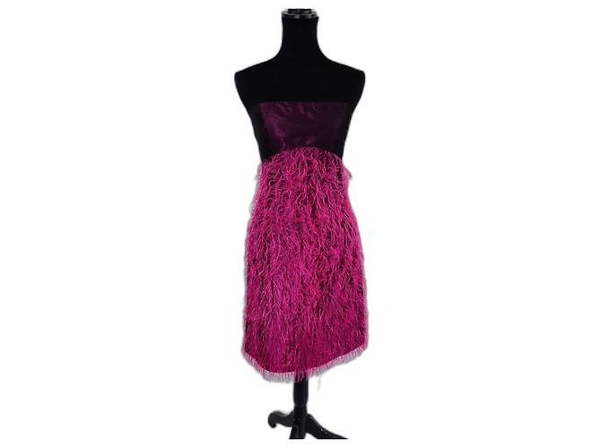 Abendkleid Versace Jeans Couture y2k Pink Dunkelviolett
