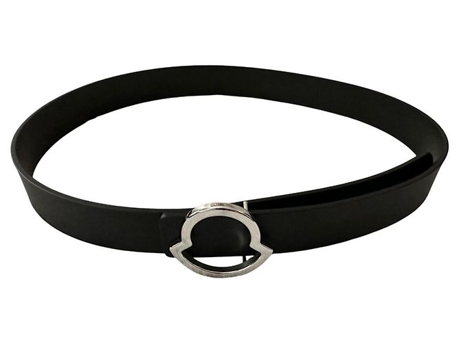 Moncler Schwarzer Ledergürtel IT50