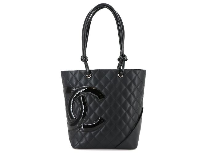 Chanel Cambon Line Medium Tote Bag Black