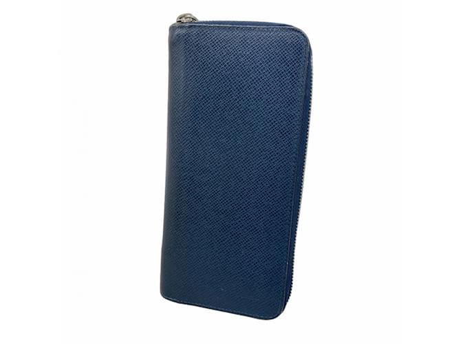 Louis Vuitton Long Wallet Taiga Zippy Vertical M32837 Ocean Blue  ref.2249325