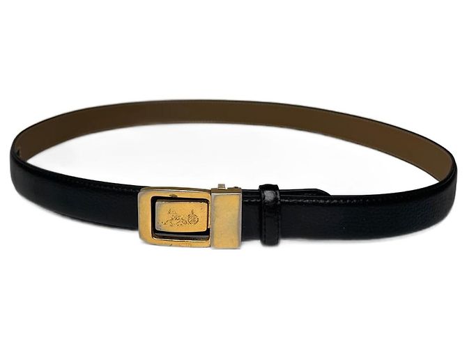Céline Vintage Celine Paris Ledergürtel schwarz