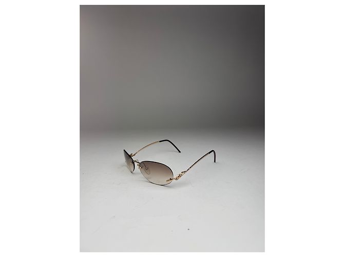 Vintage Loewe Madrid rahmenlose Sonnenbrillen Braun