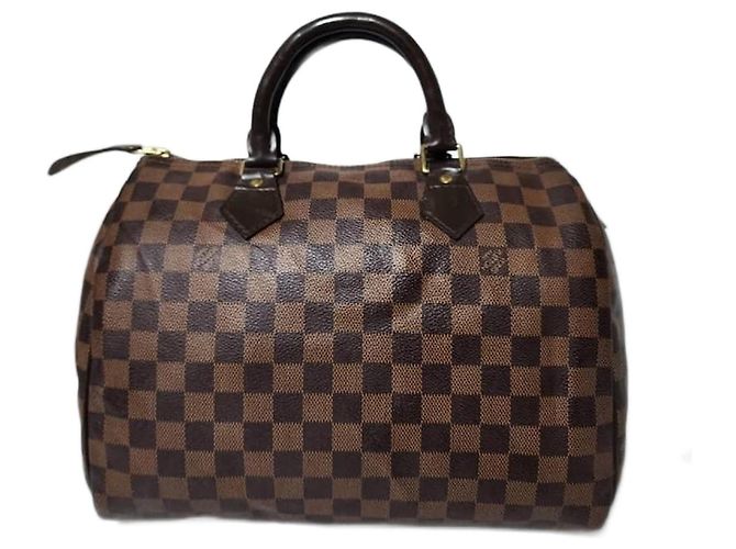 LOUIS VUITTON Damier Ébène Speedy 30 Marron