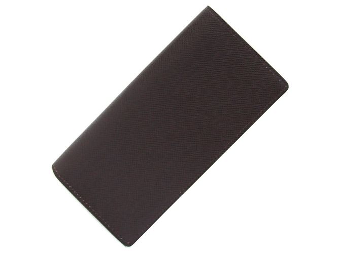 Brazza Louis Vuitton Bi-fold Long Wallet in Acajou Brown