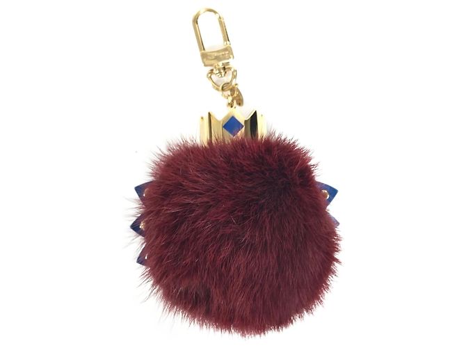 Chaveiro de pele de marta Louis Vuitton Vermelho Bordeaux