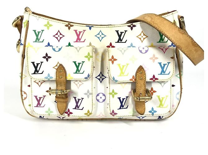 Louis Vuitton Monogram Multicolor Lodge GM Tasche Weiß