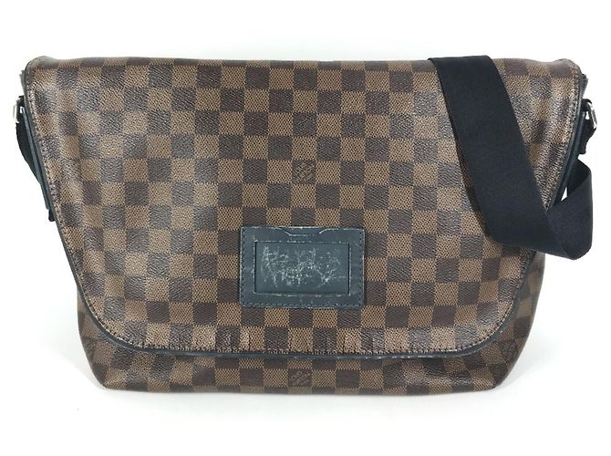 Bolsa de aba Damier Sprinter GM da Louis Vuitton Marrom Azul marinho