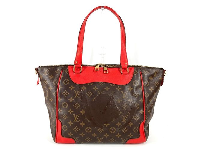 Sac à épaule Monogram Estrella de Louis Vuitton Marron Rouge